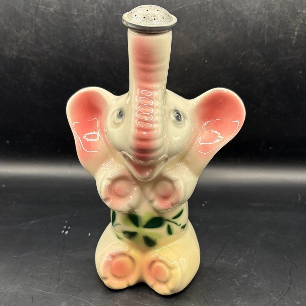 Vintage 1950s Ceramic Elephant Laundry Sprinkler